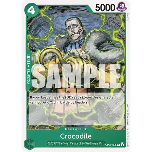 One Piece Trading Card Game Emperors in the New World Uncommon Crocodile OP09-025