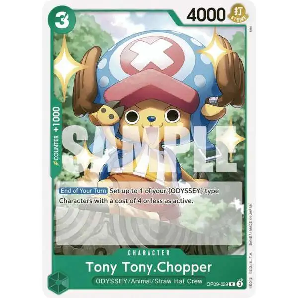 One Piece Trading Card Game Emperors in the New World Common Tony Tony.Chopper OP09-029