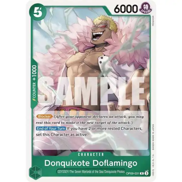 One Piece Trading Card Game Emperors in the New World Rare Donquixote Doflamingo OP09-031 []