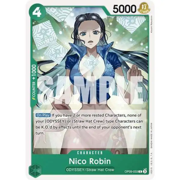 One Piece Trading Card Game Emperors in the New World Common Nico Robin OP09-033