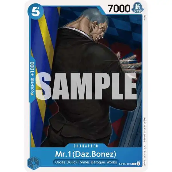 One Piece Trading Card Game Emperors in the New World Common Mr.1 OP09-055 [Daz.Bonez]