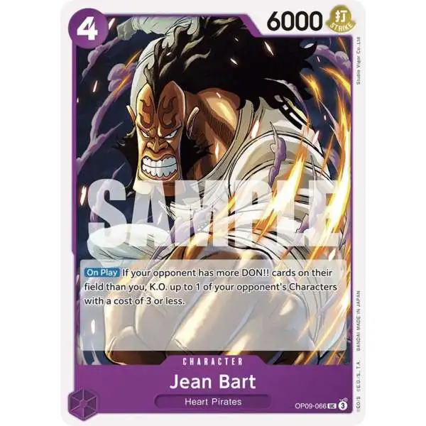 One Piece Trading Card Game Emperors in the New World Uncommon Jean Bart OP09-066