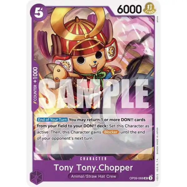 One Piece Trading Card Game Emperors in the New World Uncommon Tony Tony.Chopper OP09-068