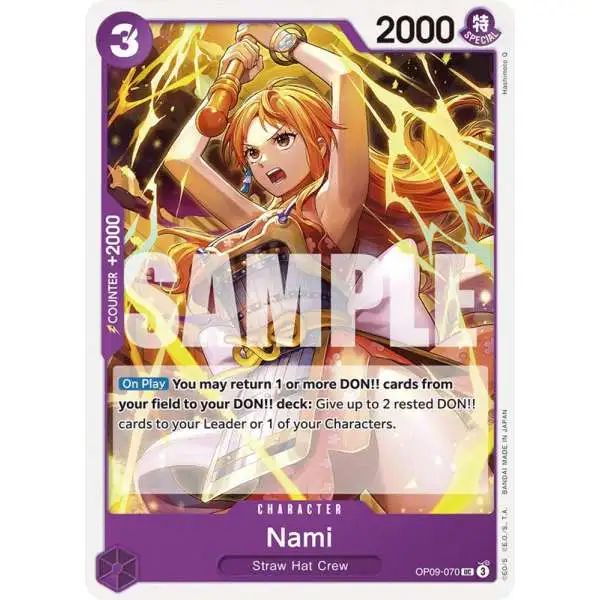 One Piece Trading Card Game Emperors in the New World Uncommon Nami OP09-070