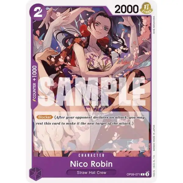 One Piece Trading Card Game Emperors in the New World Common Nico Robin OP09-071