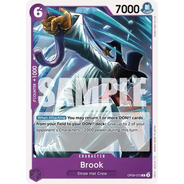 One Piece Trading Card Game Emperors in the New World Common Brook OP09-073