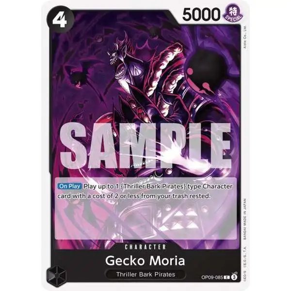 One Piece Trading Card Game Emperors in the New World Common Gecko Moria OP09-085