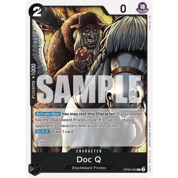 One Piece Trading Card Game Emperors in the New World Rare Doc Q OP09-090