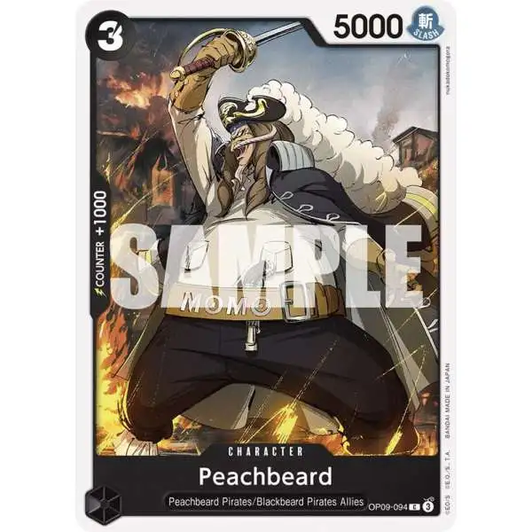 One Piece Trading Card Game Emperors in the New World Common Peachbeard OP09-094