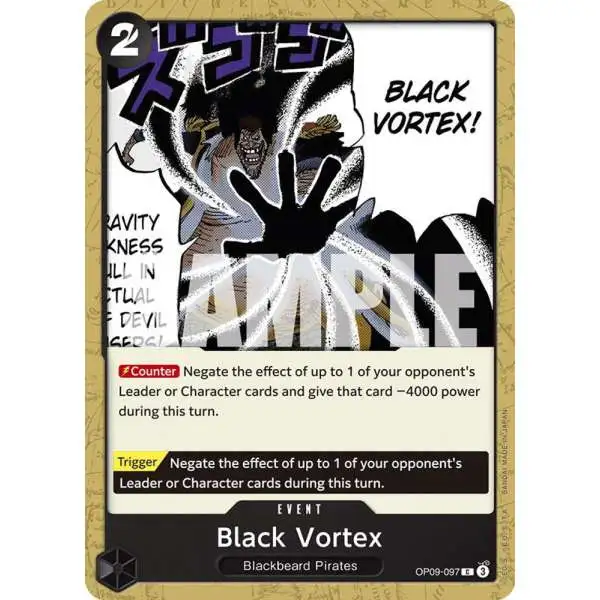 One Piece Trading Card Game Emperors in the New World Common Black Vortex OP09-097