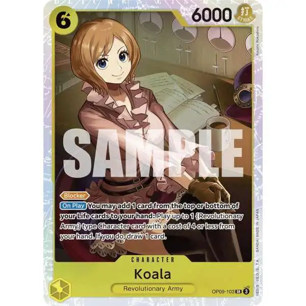One Piece Trading Card Game Emperors in the New World Super Rare Koala OP09-103