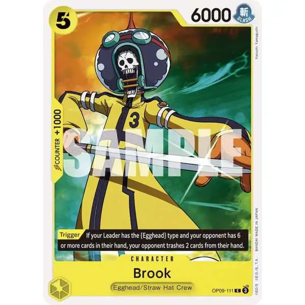 One Piece Trading Card Game Emperors in the New World Common Brook OP09-111