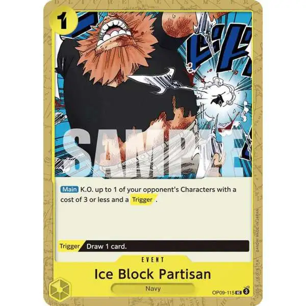 One Piece Trading Card Game Emperors in the New World Uncommon Ice Block Partisan OP09-115