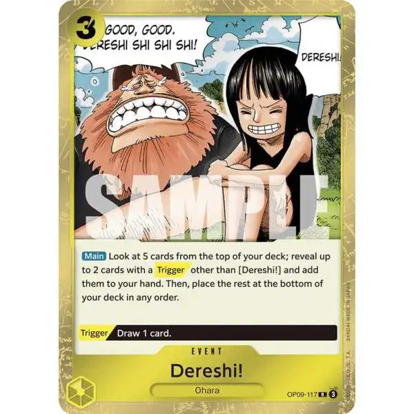 One Piece Trading Card Game Emperors in the New World Rare Dereshi! OP09-117