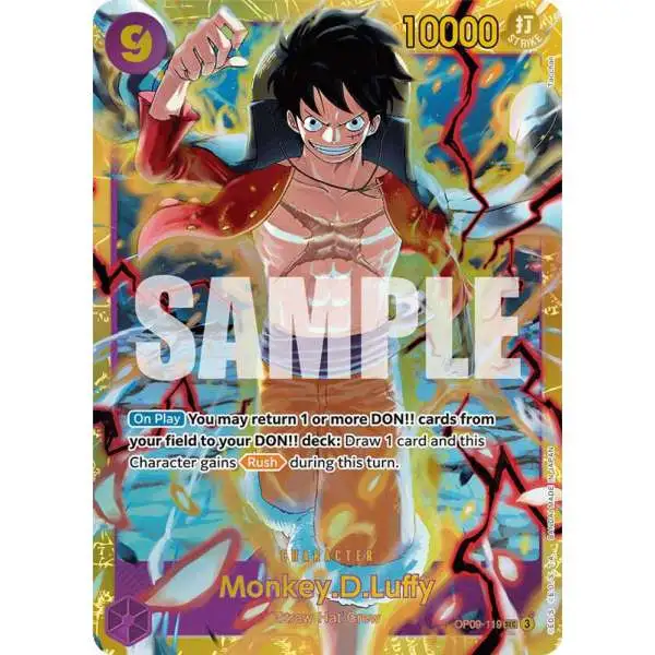 One Piece Trading Card Game Emperors in the New World Secret Rare Monkey.D.Luffy OP09-119