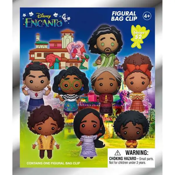 Disney 3D Figural Foam Bag Clip Encanto Series 1 Mystery Pack [1 RANDOM Figure]