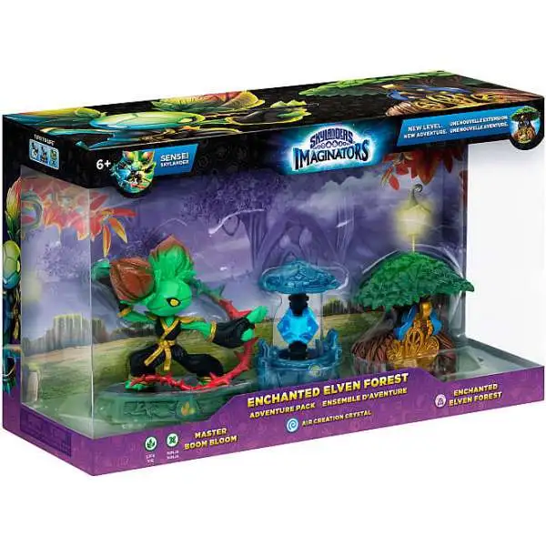 Skylanders Imaginators Enchanted Elven Forest Adventure Figure 3-Pack [Master Boom Bloom, Elven Forest & Air Creation Crystal]