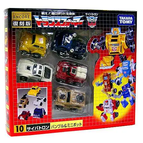 Transformers Japanese Renewal Encore Minibot Action Figure Set #10
