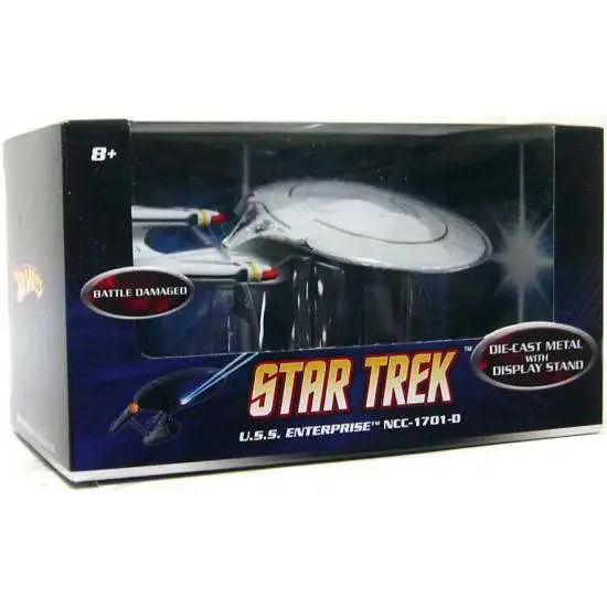 Hot Wheels Star Trek U.S.S. Enterprise NCC-1701-D Diecast Figure [Damaged Package]