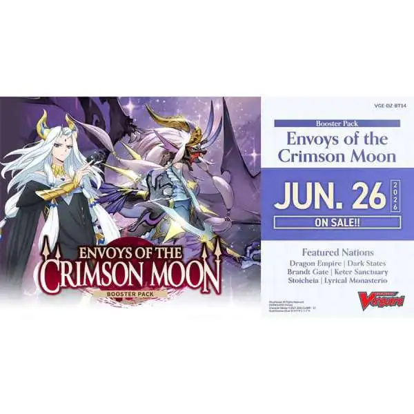 cardfight vanguard booster box VANGUARD Divinez animation that starts broadcasting in January 2024 Vanguard DZ-BT14 Envoys of the