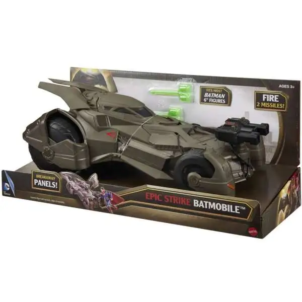 DC Batman V Superman: Dawn of Justice Epic Strike Batmobile 6-Inch Vehicle [Damaged Package]