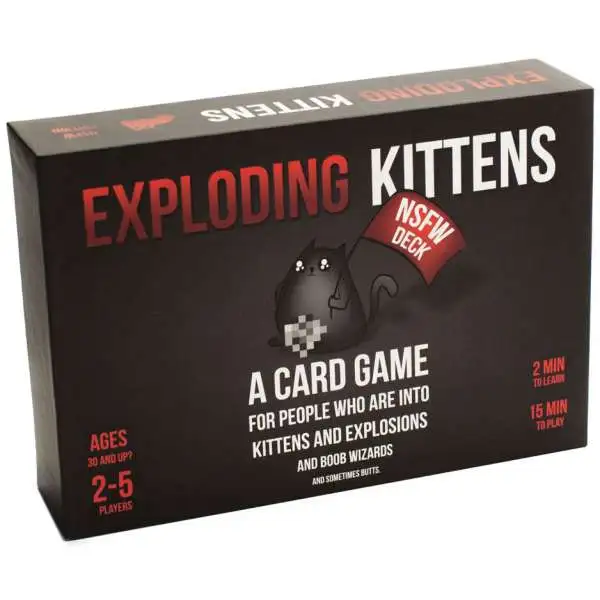 Exploding Kittens NSFW Edition Card Game [Explicit Content]