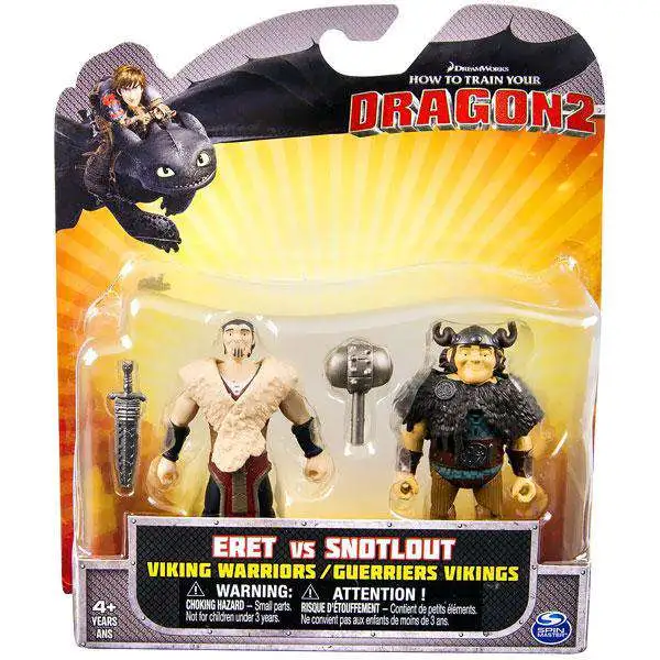 How to Train Your Dragon 2 Eret vs. Snotlout Action Figure 2-Pack [Viking Warriors, Loose]