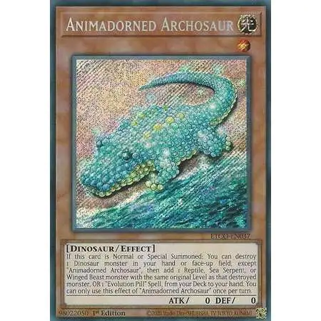 YuGiOh Eternity Code Secret Rare Animadorned Archosaur ETCO-EN037