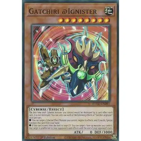 YuGiOh Eternity Code Super Rare Gatchiri @Ignister ETCO-EN097