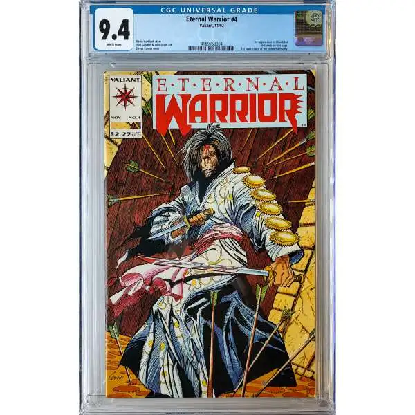 Valiant Comics Eternal Warrior #4 1992 Comic Book [CGC 9.4]