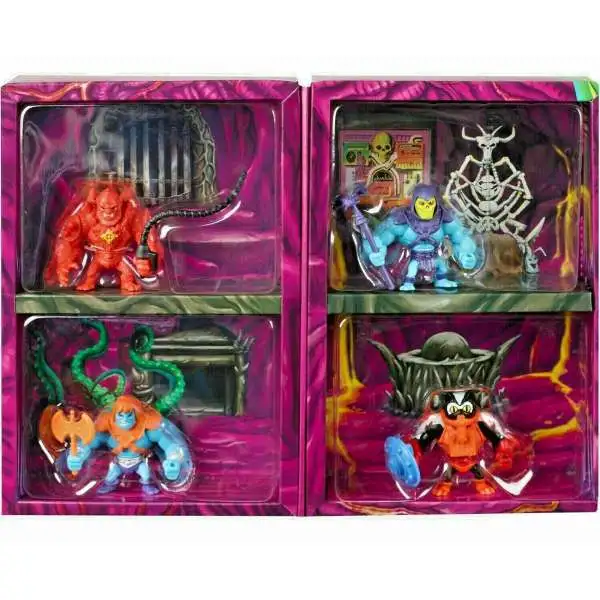 Masters of the Universe Eternia Minis Skeletor, Beast Man, Stinkor & Faker 2-Inch Mini Figure 4-Pack [Snake Mountain]