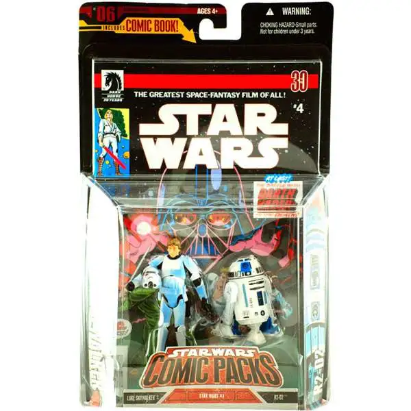 Star Wars A New Hope 2006 Comic Pack Luke Skywalker in Stormtrooper Disguise & R2-D2 Action Figure 2-Pack