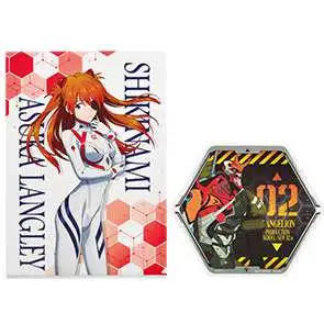 Neon Genesis Evangelion Ichibankuji Evangelion - EVA Pilots Assemble Asuka Shikinami Langley File & Sticker Set [Version 2, Lottery Prize H]
