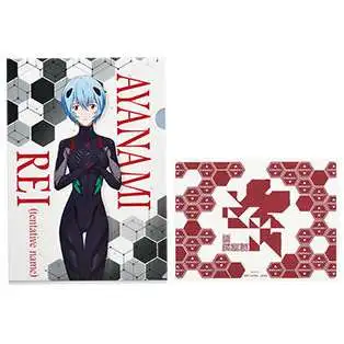 Neon Genesis Evangelion Ichibankuji Evangelion - EVA Pilots Assemble Rei Ayanami File & Sticker Set [Lottery Prize H]