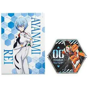 Neon Genesis Evangelion Ichibankuji Evangelion - EVA Pilots Assemble Rei Ayanami File & Sticker Set [Version 2, Lottery Prize H]