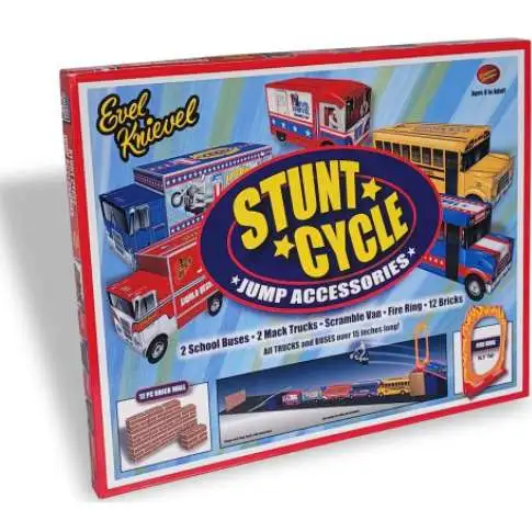 Evel Knievel Stunt Cycle Jump Accessories Set
