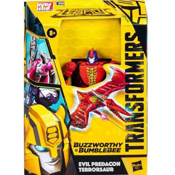 Transformers Buzzworthy Bumblebee Evil Predacon Terrorsaur Exclusive Deluxe Action Figure