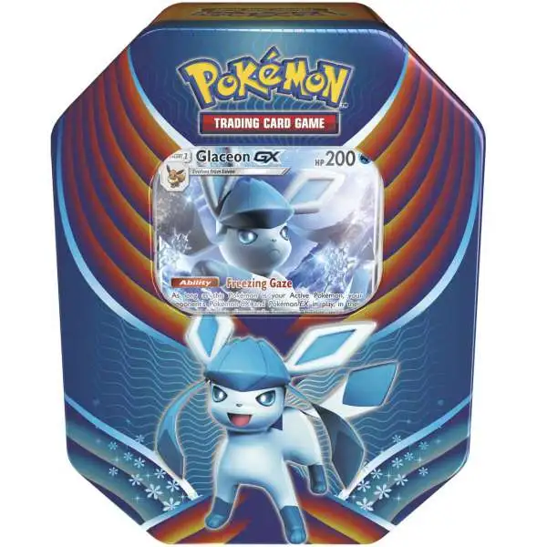 Pokemon Evolution Celebration Glaceon-GX Tin Set [4 Booster Packs & 1 Promo Card]