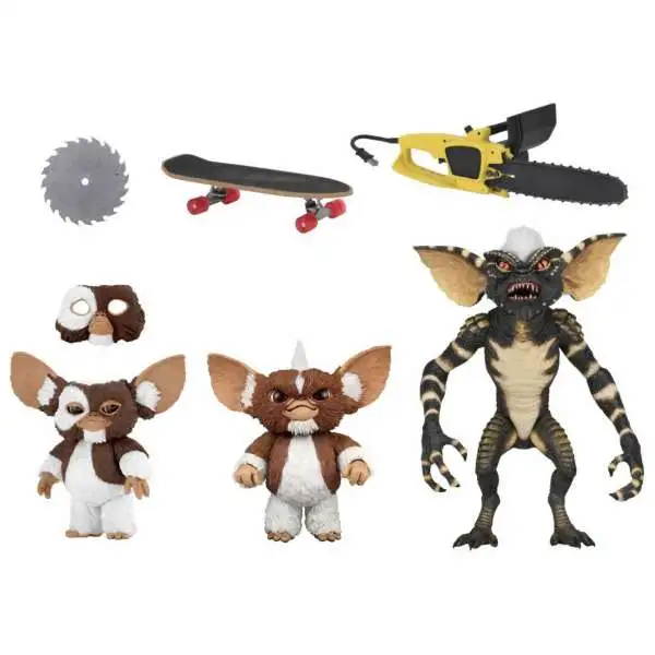 NECA Gremlins Evolution of a Gremlin 7 Action Figure 3-Pack Gizmo