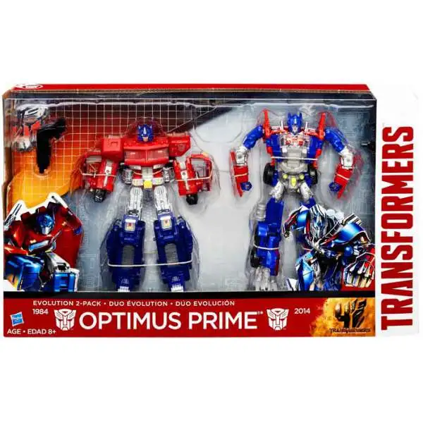 Transformers Age of Extinction Duo Evolution Optimus Prime Exclusive Action Figure 2-Pack