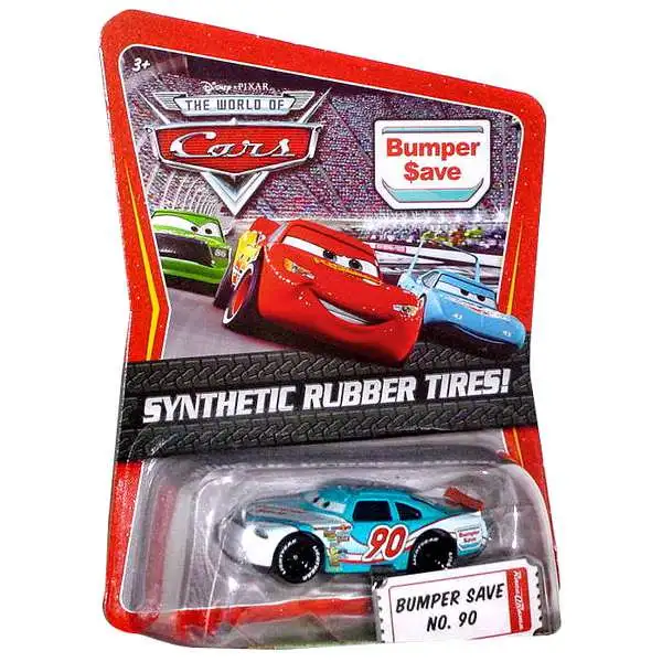 Disney / Pixar Cars The World of Cars Synthetic Rubber Tires Bumper Save No. 90 Exclusive Diecast Car