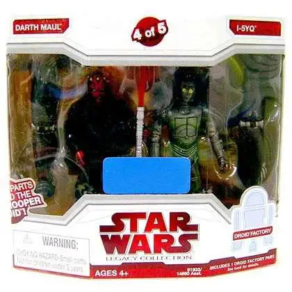 Star Wars Attack of the Clones 2009 Legacy Collection Droid Factory Darth Maul & I-5YQ Exclusive Action Figure 2-Pack