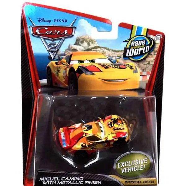 Disney / Pixar Cars Cars 2 Main Series Miguel Camino with Metallic Finish Exclusive Diecast Car