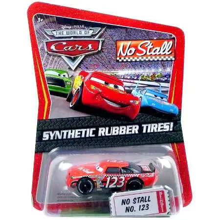 Disney / Pixar Cars The World of Cars Synthetic Rubber Tires No Stall No. 123 Exclusive Diecast Car