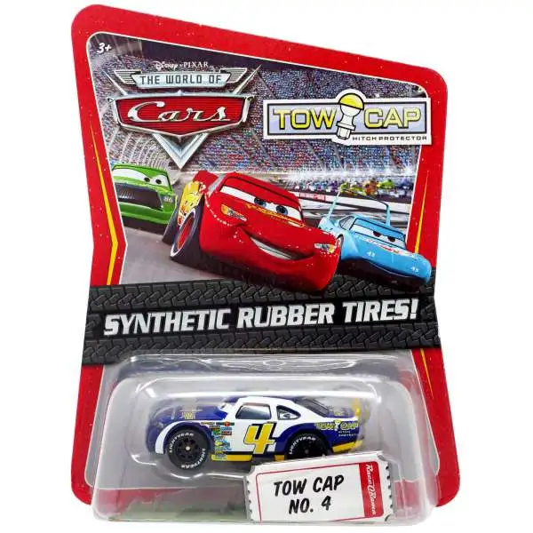 Disney / Pixar Cars The World of Cars Synthetic Rubber Tires Tow Cap No. 4 Exclusive Diecast Car