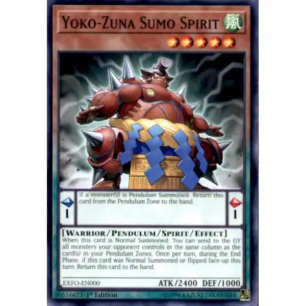 YuGiOh Trading Card Game Extreme Force Common Yoko-Zuna Sumo Spirit EXFO-EN000