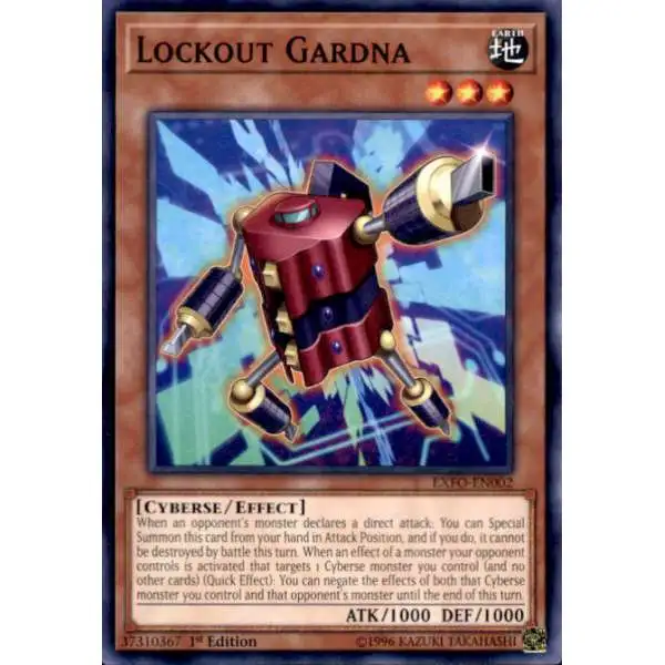YuGiOh Trading Card Game Extreme Force Common Lockout Gardna EXFO-EN002