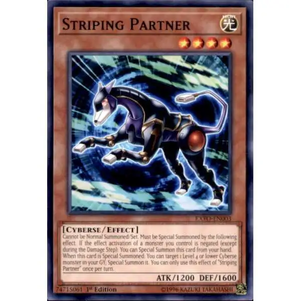 YuGiOh Trading Card Game Extreme Force Common Striping Partner EXFO-EN003