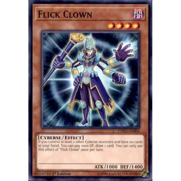 YuGiOh Trading Card Game Extreme Force Common Flick Clown EXFO-EN004