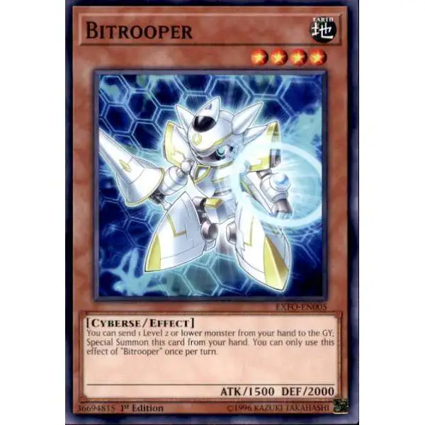 YuGiOh Trading Card Game Extreme Force Common Bitrooper EXFO-EN005